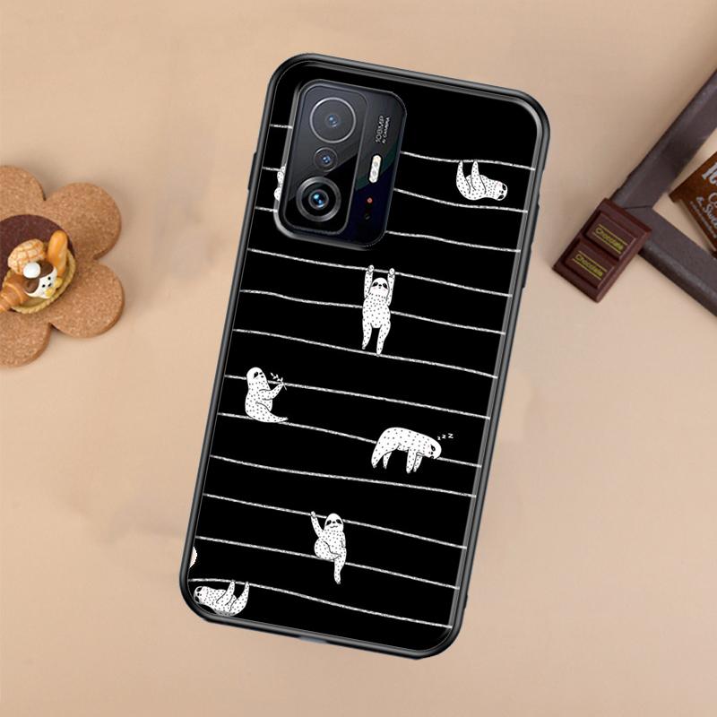 Чехол с ленивцем, милое животное, для Xiaomi 14T 11T 12T 13T Pro 13 14 Ultra POCO X7 Pro X3 X5 F3 F5 F6 M6 X6 Pro