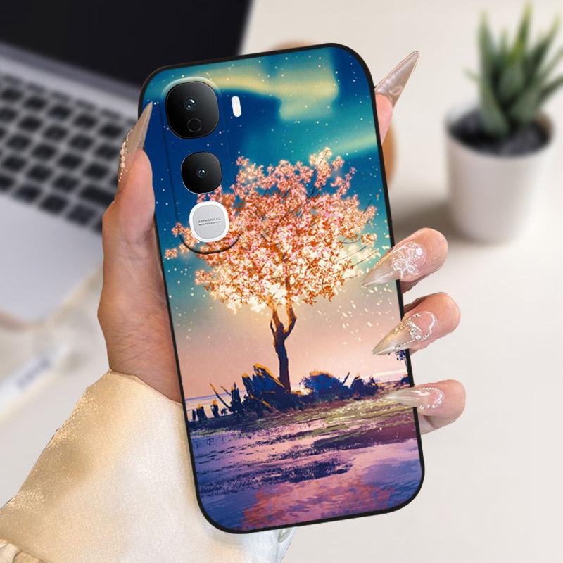 Для Vivo Y400 Pro Y400Pro 5G Чехол Стильный Мягкий ТПУ Силиконовый Задняя Крышка Бампер Для Vivo Y400 4G 5G Чехол для Телефона V2506 Защитный Чехол