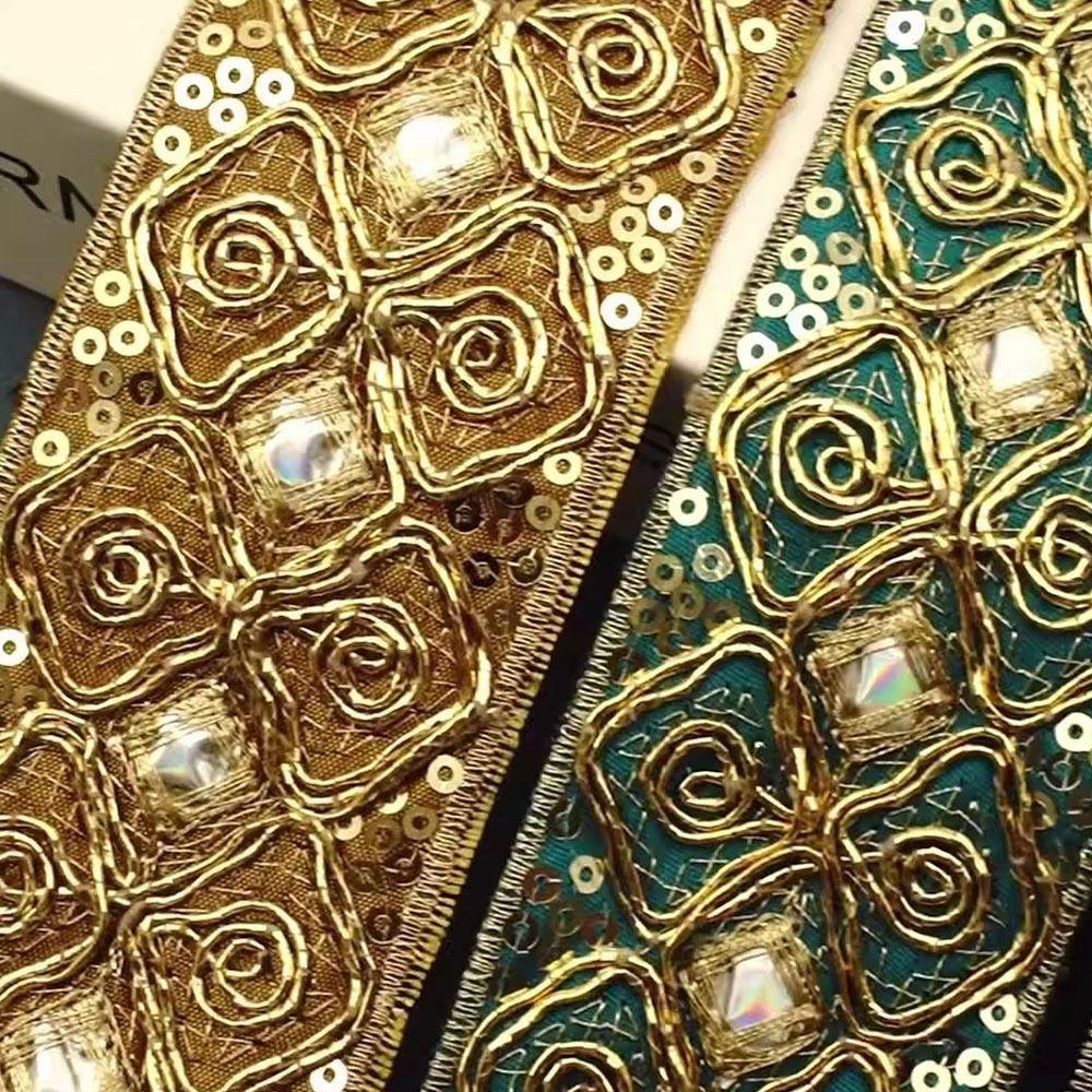 Handmade Embroidered Lace Webbing 10 Yards Lace Fabric Tape Ethnic Lace Ribbon Apparel Sewing