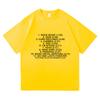 Charli Xcx Music Fashion Film List Tshirt Simple Letter Print Tshirt Unisex Fashion Cotton Casual Short Sleeve Unisex O Neck Top