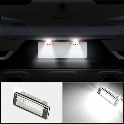 2 шт. светодиодные фонари подсветки номерного знака для Renault Scenic 2 3 Fluence Captur Espace 4 Grand Modus Zoe BFM Laguna Sport Tourer