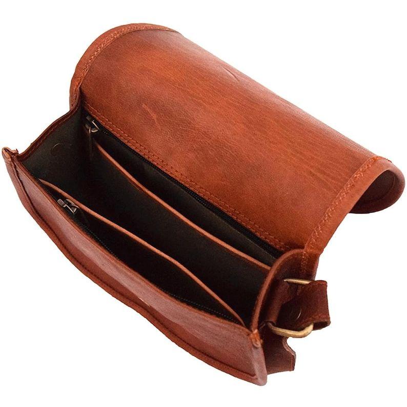 Leather Handmade Full Grain Vintage Leather Crossbody Sling Bag Women Girls Purse Wallet Satchel Handbag Messenger Bags