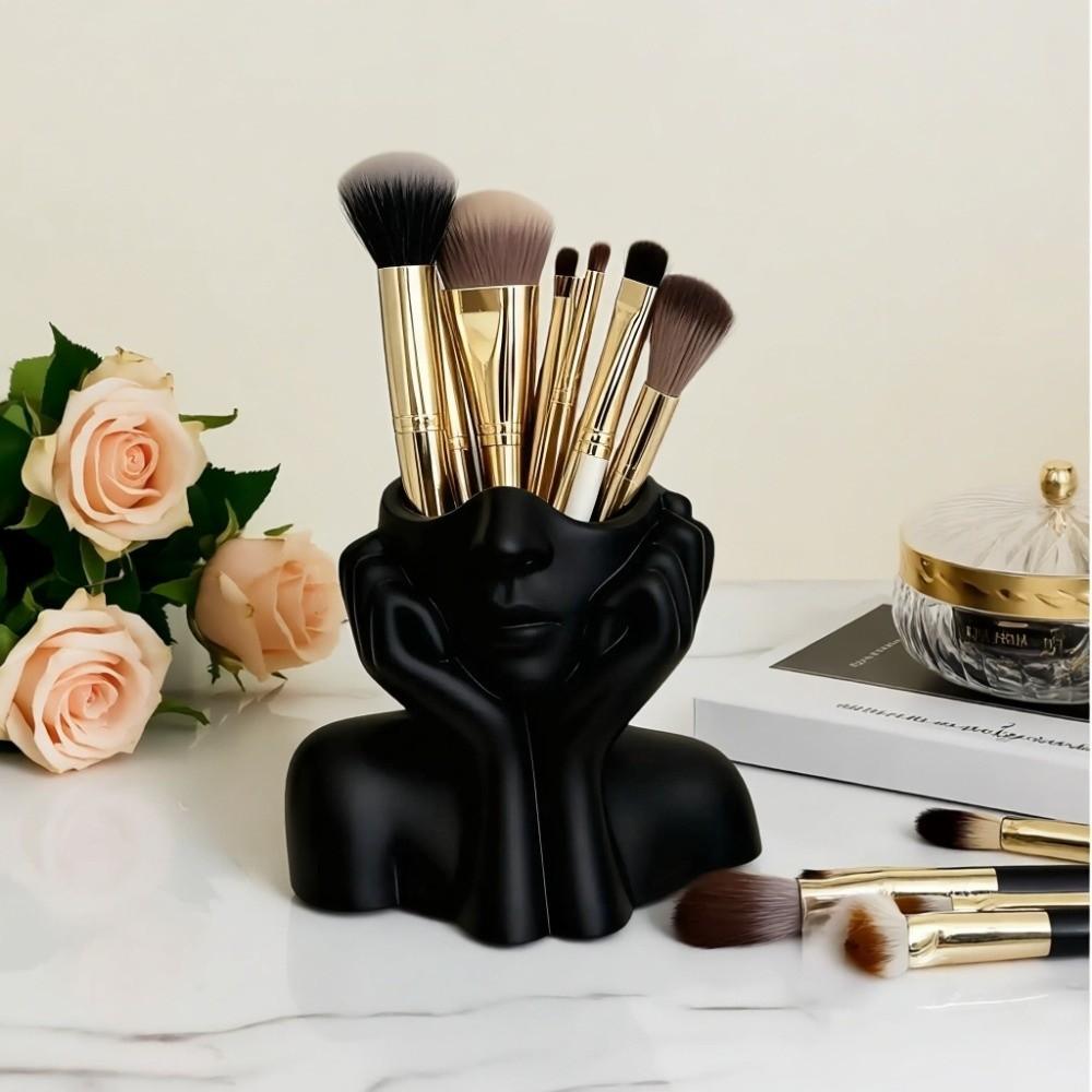 Large Capacity Pen Box Space Saving Makeup Brush Storage Container Home Decorations Dressing Table