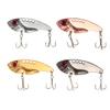 4pcs 11g 55mm Metal VIB Fishing Lures Crank Baits Red Eyes Fishlike Hook Tackle