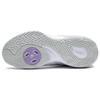 Li Ning Bad Five Storm V2 Shock Absorbing Wear Resistant Non Slip Mid Top Basketball Shoes Men Basketball Shoes White Purple ABFS009-4