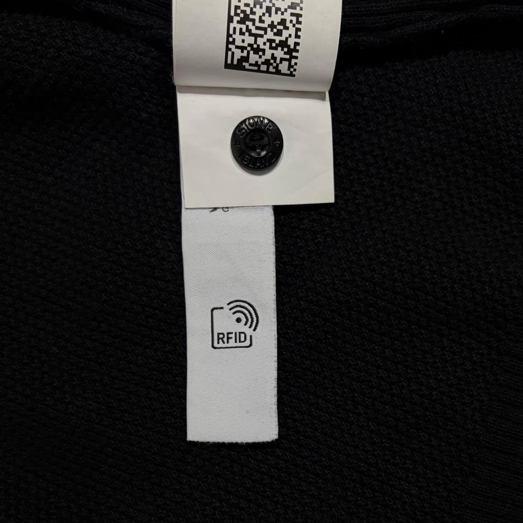 STONE ISLAND Трикотажный Блузон Черный Мужской Размер S Модель V0029