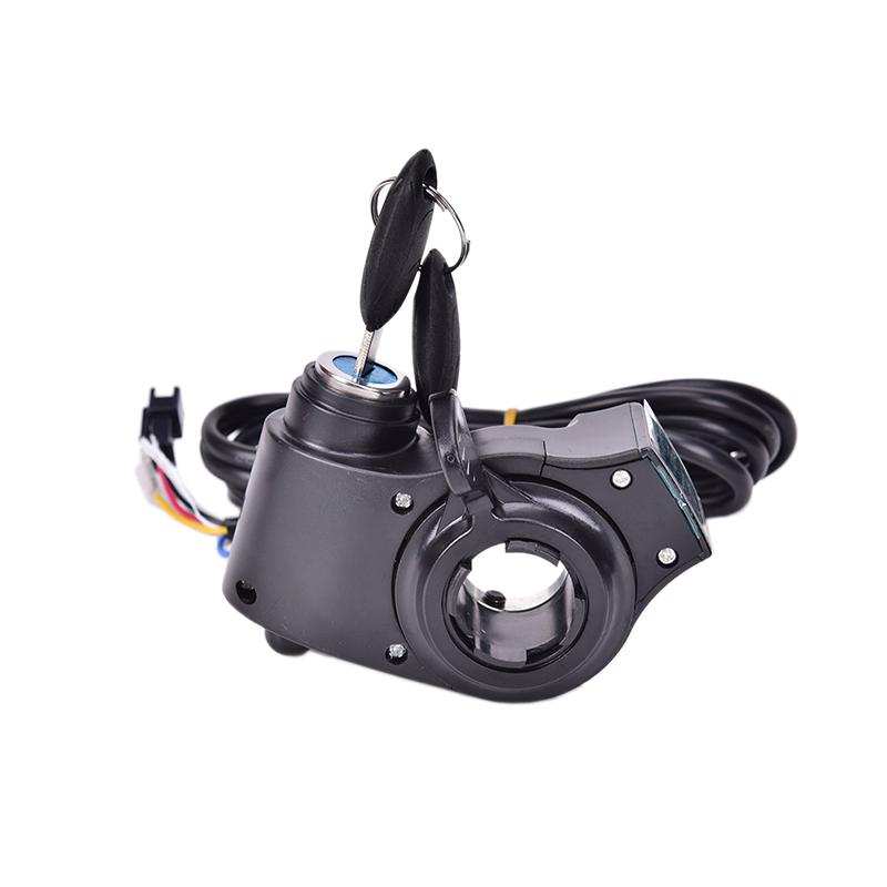 Дроссельная заслонка для большого пальца велосипеда с выключателем питания, ЖК-дисплеем, переключателем, ручками на руле