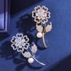Senior Brooches Flower Leaf Brooch Pins for Women Suit Pendant Fashion Brooches Jewelry