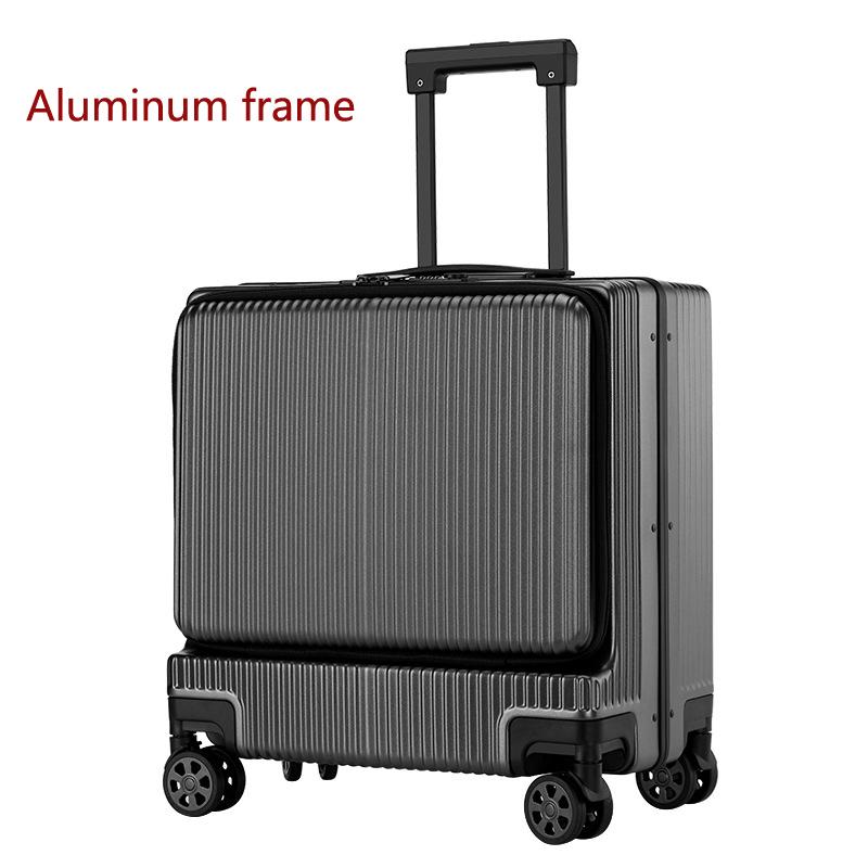 18-дюймовая ручная кладь на тележке, чемодан для деловых поездок на колесах, чемодан с сумкой для ноутбука, чемодан на колесиках с микро-USB