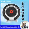 Icreative Portable Bluetooth-compatible CD Player Wall Mount FM Radio Built-In HiFi Speaker with Remote Control Headphone Jack