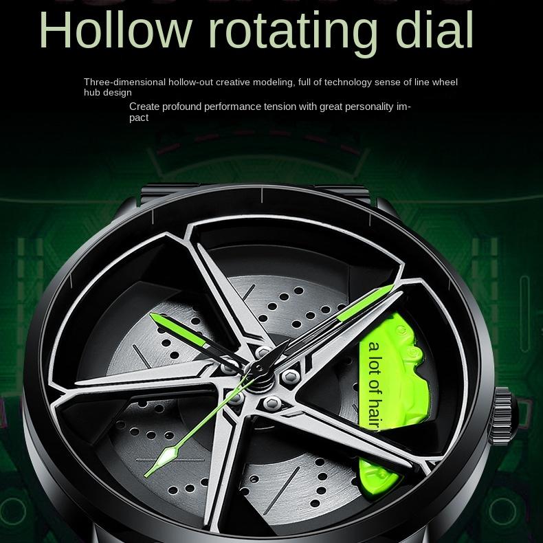 Мужские часы SVJ Высококачественные аутентичные часы со ступицей колес Трехмерные выдолбленные суппорты 488 Кованые модифицированные столы