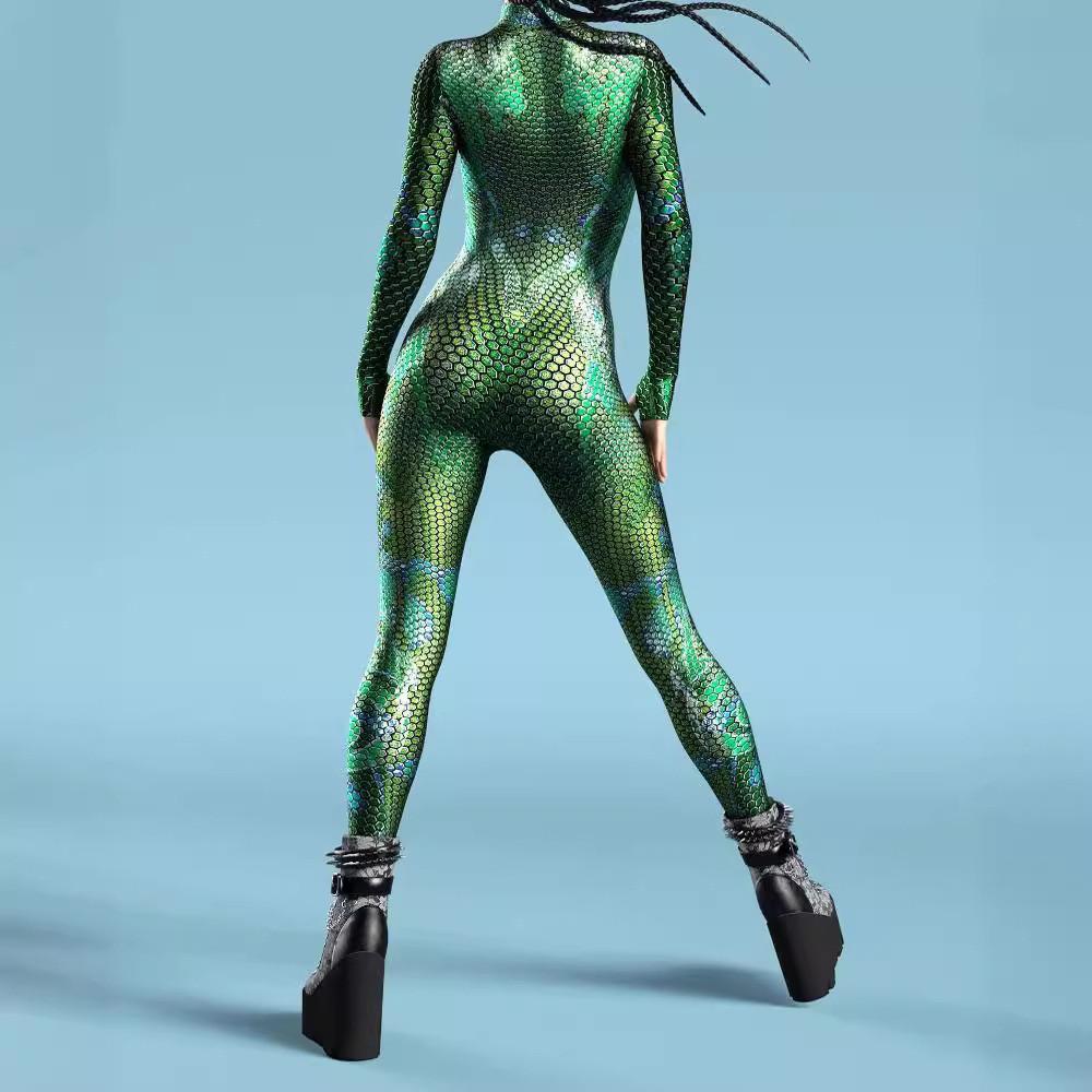 Halloween Adult Cosplay Jumpsuit With 3d Digital Print For Costume Party And Role Play