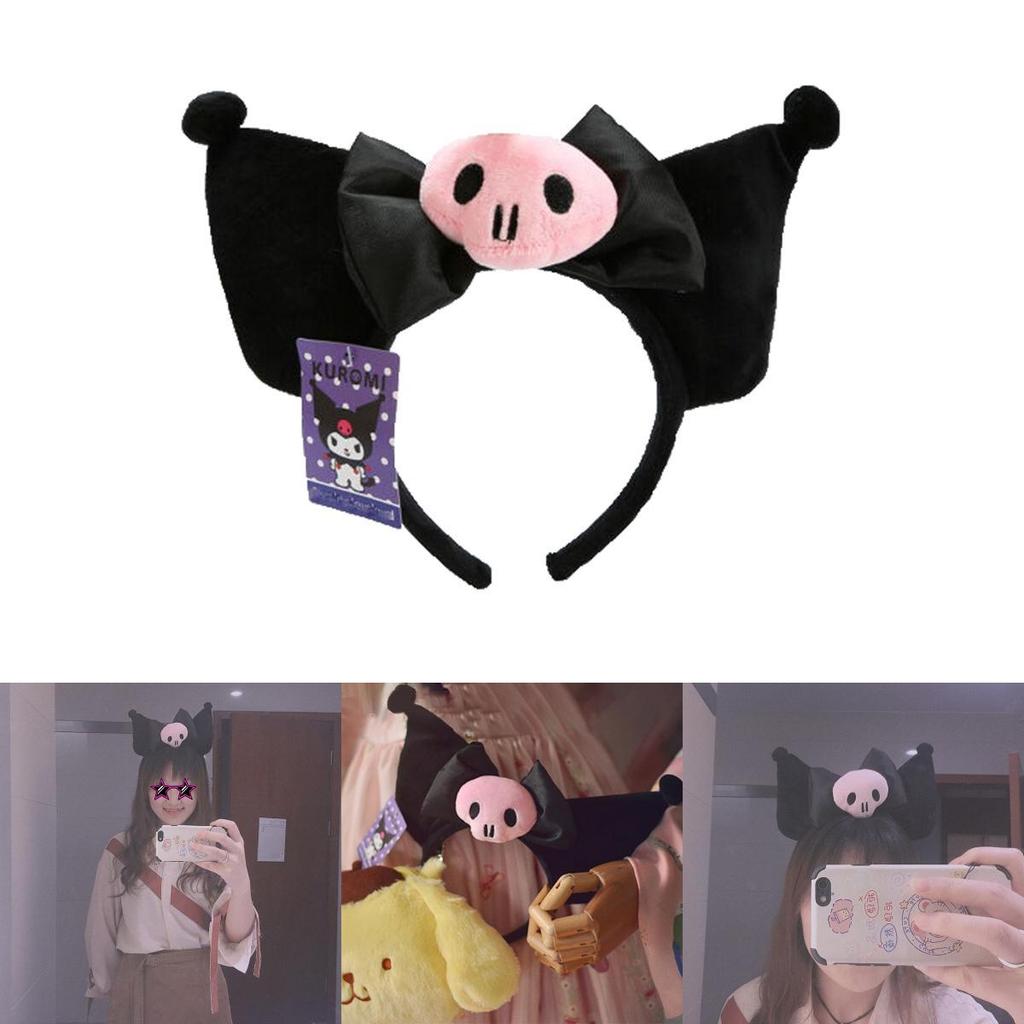 Cute Kuromi Ear Headband Plush Hairband For Kawaii Costume And Cosplay Gifts For Girls