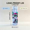 1PC Skateboard Puppy Cartoon Kid Pattern 750ml Color Plastic Sports Water Bottle Leakproof Flip Straw Lid Suitable for Sports Office Home Use