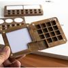 Empty Magnetic Sketch Wooden Portable Watercolor Painting Tool Painting Tray Paint Box Palette