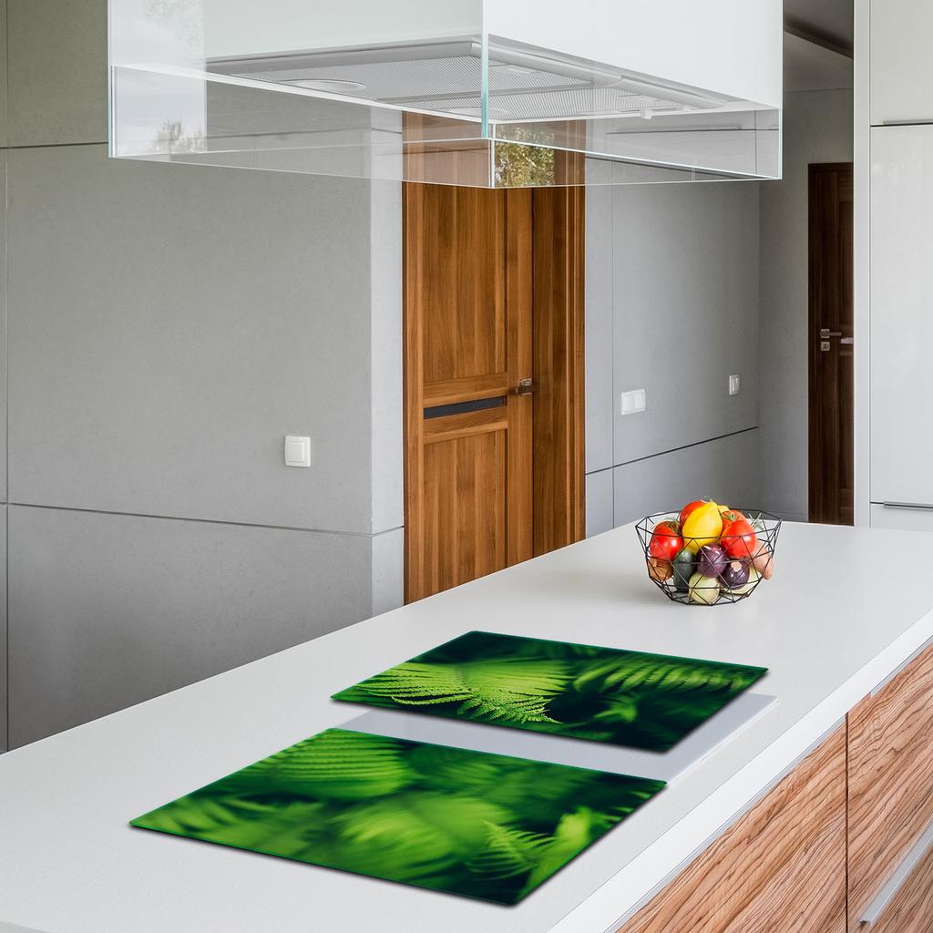 2x GLASS PROTECTIVE PLATE FOR STOVE 40x52 LEAVES