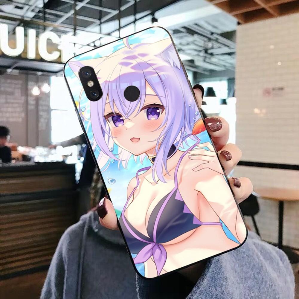 Чехол для телефона Kawaii Nekomata Okayu для Xiaomi Mi 5X 8 9 10 11 12 lite pro 10T PocoX3pro PocoM3 Note 10 pro lite