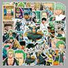 50 стикеров с граффити Зоро - Персонализированные стикеры из аниме One Piece для телефонов, чемоданов, стаканов для воды