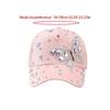 Elegant Crystal Baseball Hat for Women Breathable Sun Protective Hat with Butterfly Design for Vacation Spring Headwear