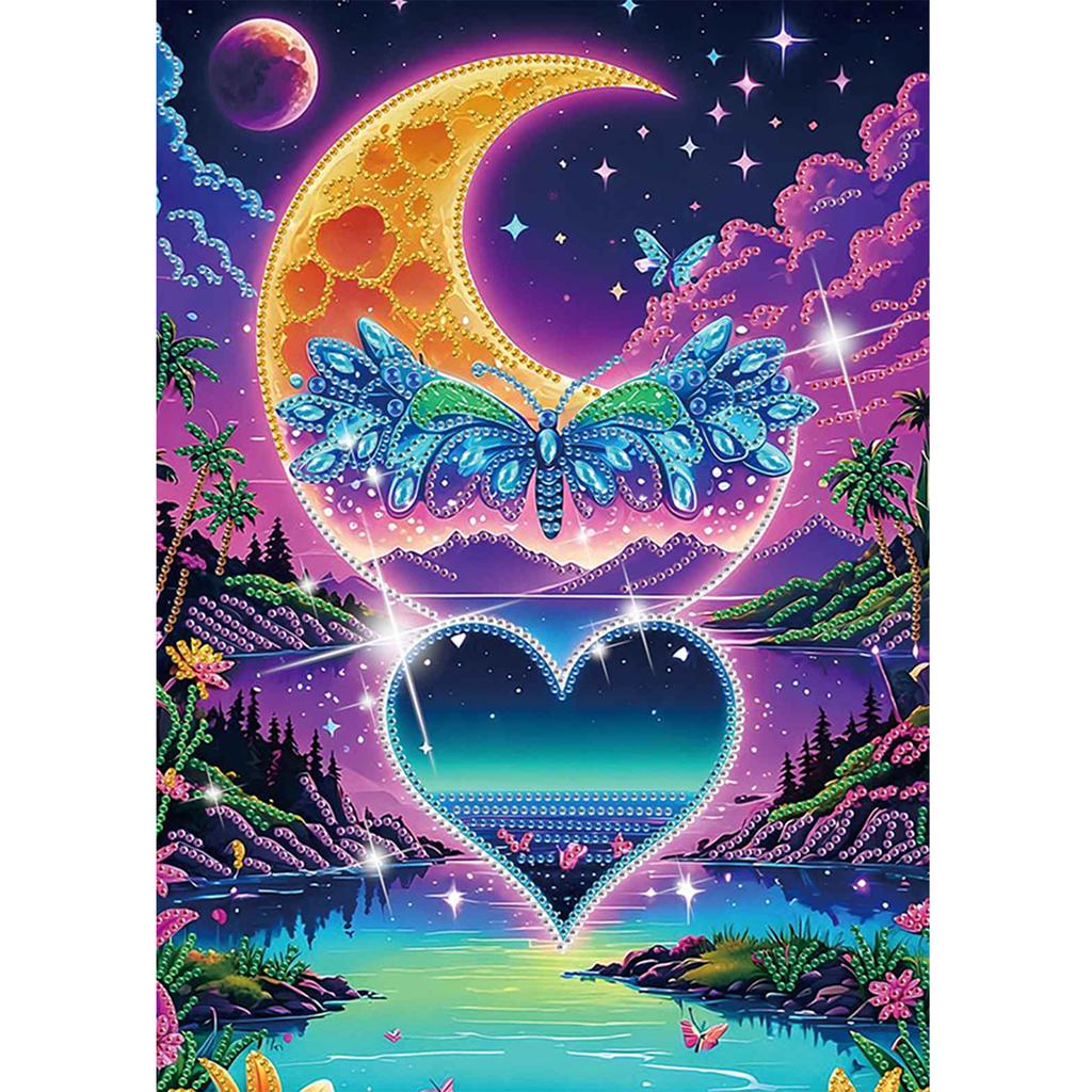 Scenery Partial DIY 5D Special Shaped Drill Diamond Painting Gem Art for Adults/Beginners Gift Idea Home Decor 30x40cm