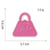 Pink Cartoon Girl Cloth Sticker Doll Computer Embroidery Label Clothing Accessories Cloth Embroidery Hole Patch