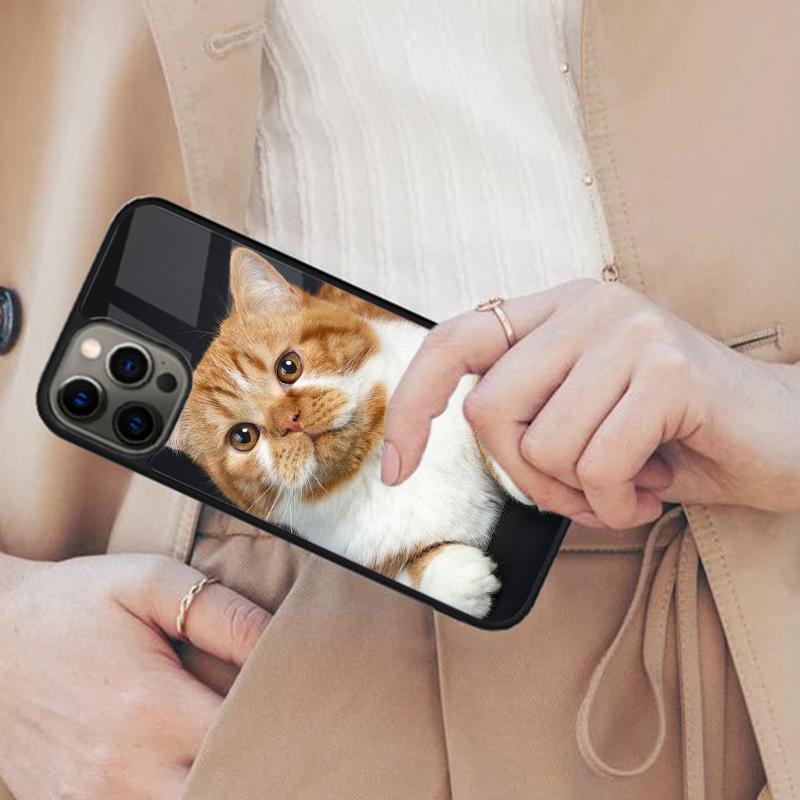 Милый котик, симпатичный Магнитный чехол для телефона ДЛЯ APPLE iPhone 17 Air 16 14 13 12 Pro Max 15 Plus Беспроводная зарядка С крышкой MagSafe