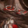 Anime Tian Guan Ci Fu Ring Heaven Official’s Blessing Hua Cheng Xie Lian Cosplay Unisex Adjustable Red Line Rings Jewelry Gifts