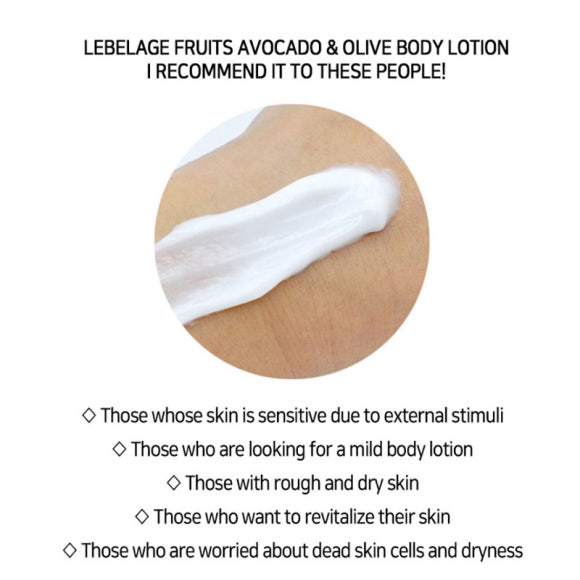 Lebelage Набор очищающего средства и лосьона для тела «Фрукты, авокадо и олива»