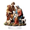 Winter Snow House Acrylic Decoration 2D Flat Nativity Scene Table Sign Christmas