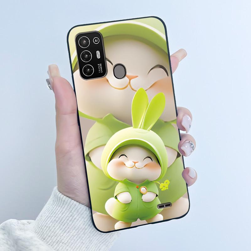 Чехол для ZTE Blade A52 Чехол для ZTE BladeA52 Задняя крышка Силиконовый Мягкий Черный ТПУ Роскошный Дракон Милый Крутой Мальчики Девочки Бампер Накладка на Телефон