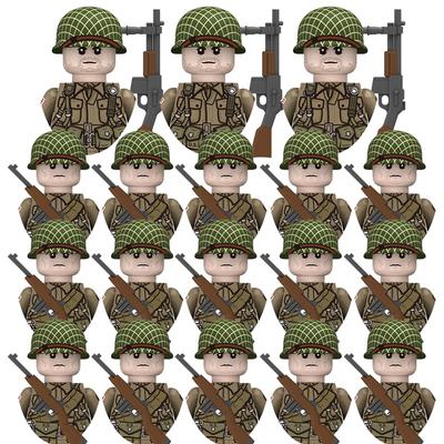 18 шт. Детские игрушки Военные фигурки Модель Солдата Оружие Комбинированный набор Подарки для мальчиков на праздник