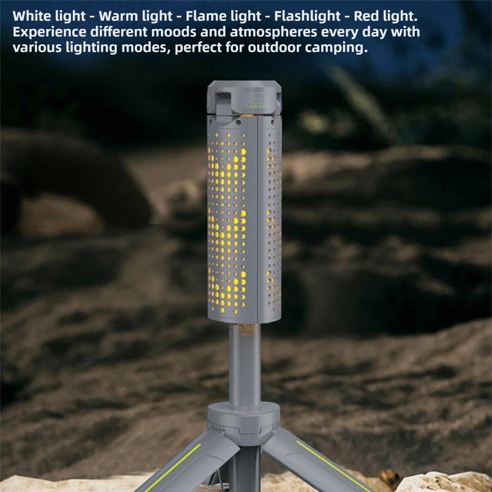 LED Light Source Portable Telescopic Lantern Stepless Dimming Outdoor Waterproof Lamp  Hiking Trips