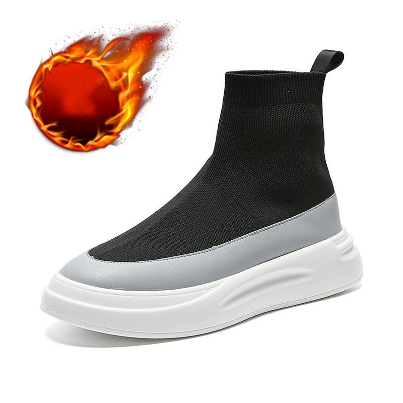Модные мужские модные дышащие ботинки челси летние носки с сетчатой вставкой черные стильные ботинки на платформе дизайнерские ботильоны botas hombre
