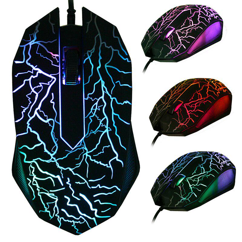 Проводная мышь 2400 dpi LED USB 3 кнопки Профессиональная сверхточная игра для LOL для Dota 2 Gamer Компьютерные игры на ПК