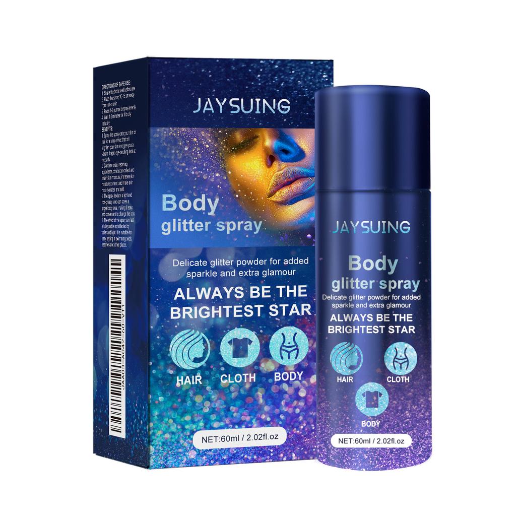 Jaysuing Flash Party Atmosphere Brightening Glitter Powder Highlighter Spray