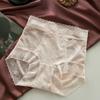 High Waist Lace Slimming Shapers Transparent Women Underwear Postpartum Body Shaper  Female