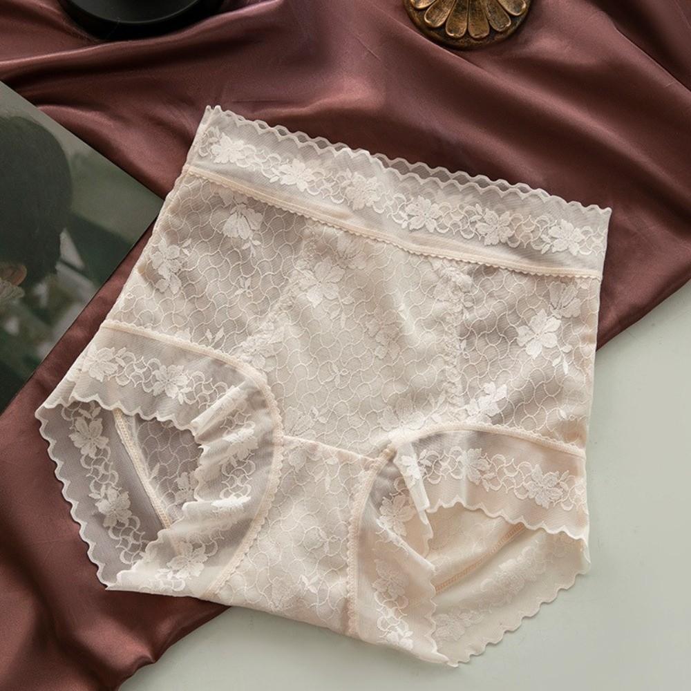 High Waist Lace Slimming Shapers Transparent Women Underwear Postpartum Body Shaper Female