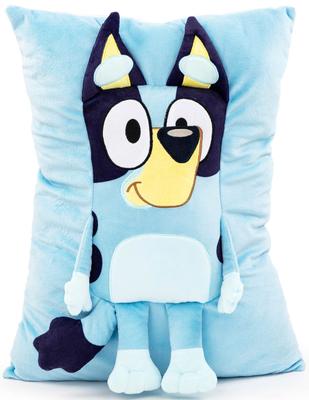 Подушка Bluey Snuggle – Супермягкая плюшевая декоративная подушка – Размер 15 дюймов (Официальный продукт Bluey)