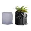 Decorative Silicone Candle Cup Mold For Handmade Resin Church Window Shape Planters Flower Pots Gift Giving