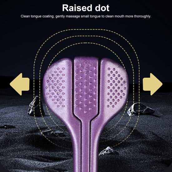 Зубная щетка для ухода за деснами, выступающие точки, чистое покрытие на языке, щетка для чистки с мягкой щетиной