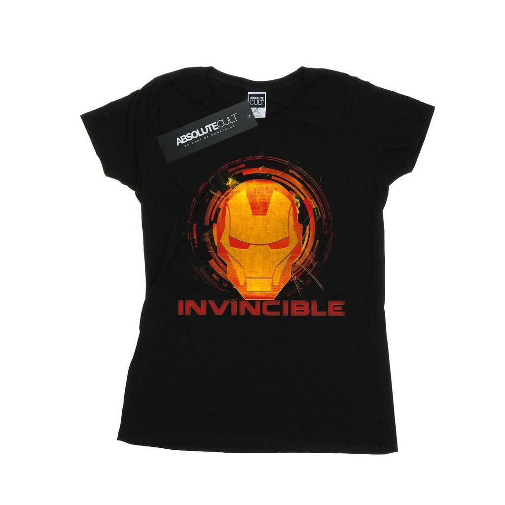 Marvel Womens/Ladies Avengers Iron Man Invincible Cotton T-Shirt