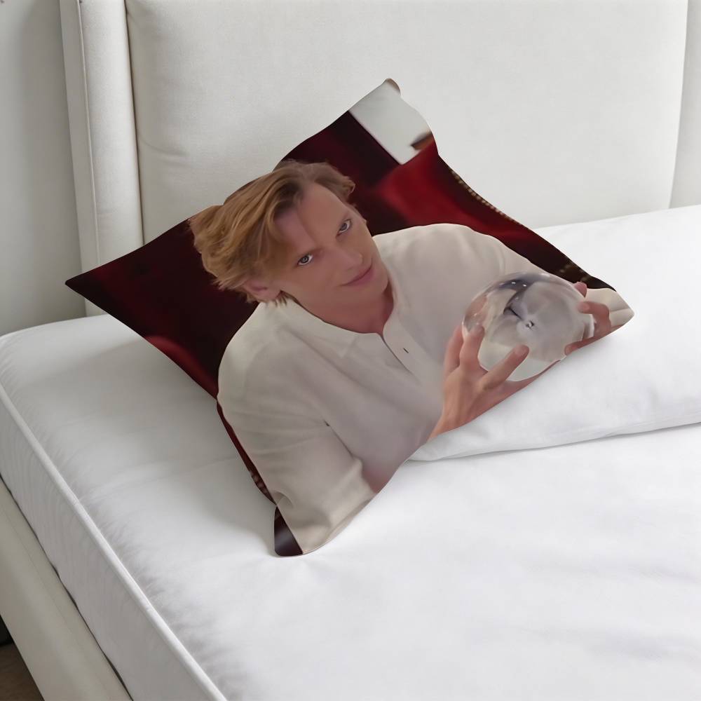 JJamie CCampbell BBower Fashion Square Pillow Case Durable Throw Pillow Cover for Sofa Couch Chair