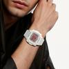 Casio Коллекция Custom Электронный механизм Ремешок из смолы Часы Мужские Часы Белый циферблат F108WHC-7B(Часы1100--)