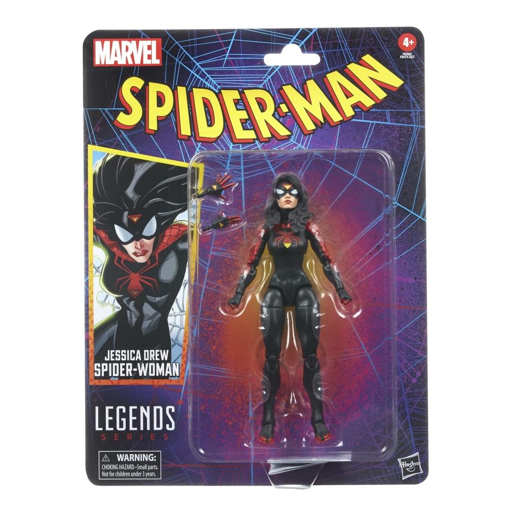 MARVEL Hasbro Marvel Legends Series Джессика Дрю Женщина-Паук, Легенда Человека-Паука 6 дюймов (15 см) Фигурка с 2 аксессуарами F6569 Подлинная Pr