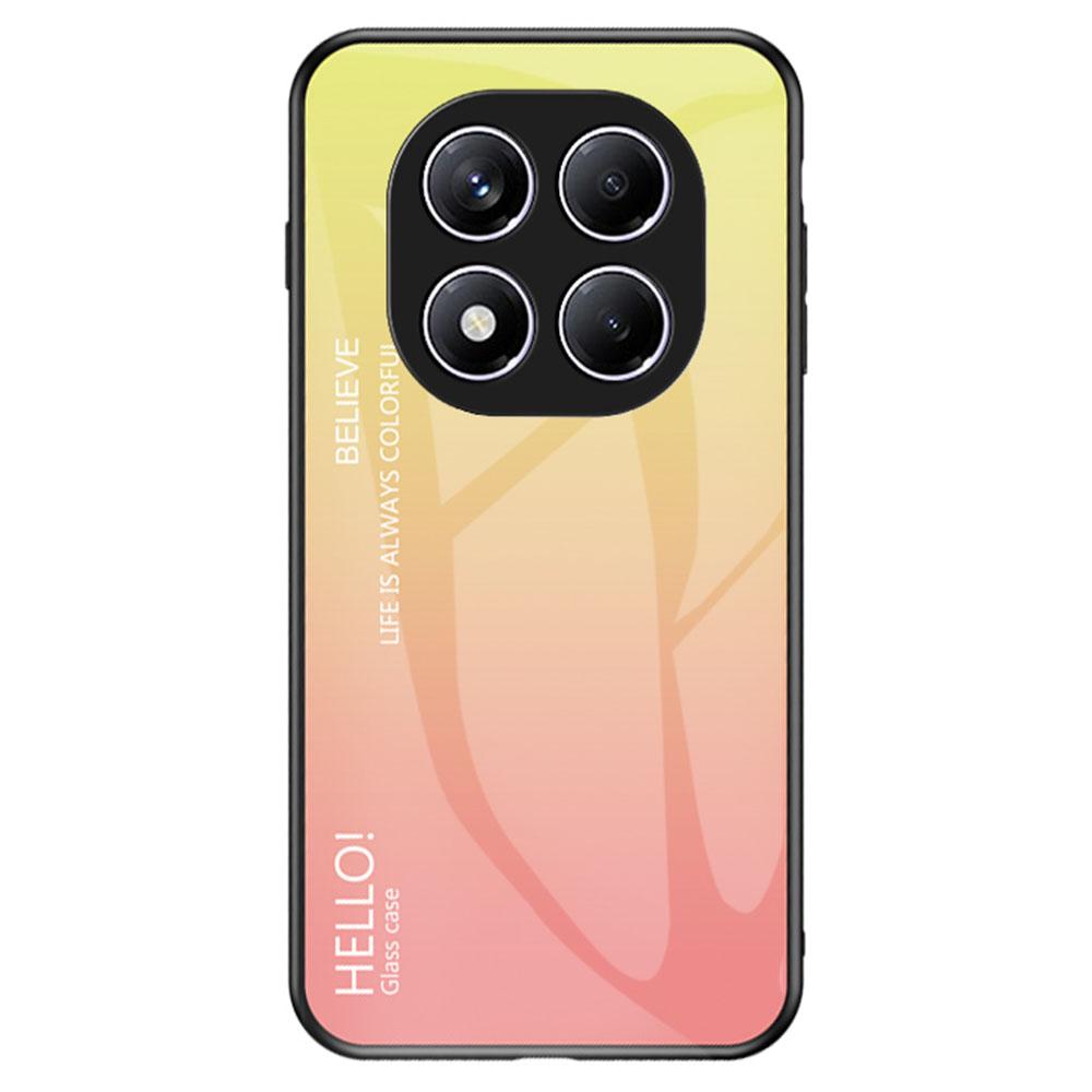 For Xiaomi Redmi Note 14 Pro 4G Case Anti-Scratch Tempered Glass+PC+TPU Phone Cover