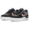 Nike Женские кроссовки Air Force 1 Low Shadow Черный Светло-арктический розовый Кирпично-красный CU5315-001