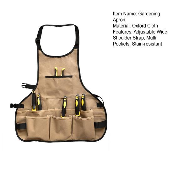 Садовый фартук Регулируемый широкий плечевой ремень Несколько карманов Устойчивый к загрязнениям с магнитным держателем Лесозаготовительный механик Столярные работы Электрик