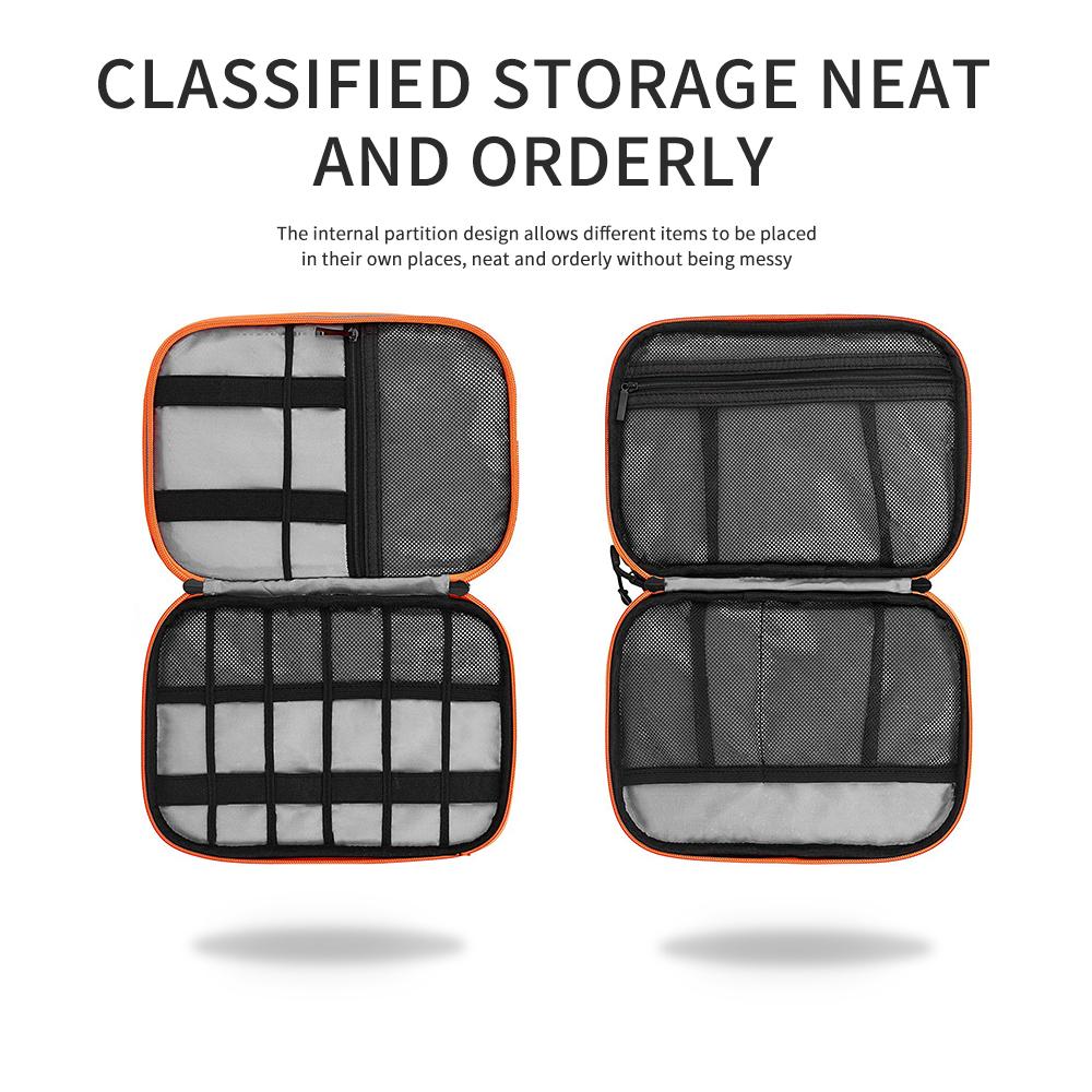 Электронный органайзер, дорожный чехол для электронных аксессуаров, переносная сумка для хранения кабеля, зарядного устройства, телефона, наушников