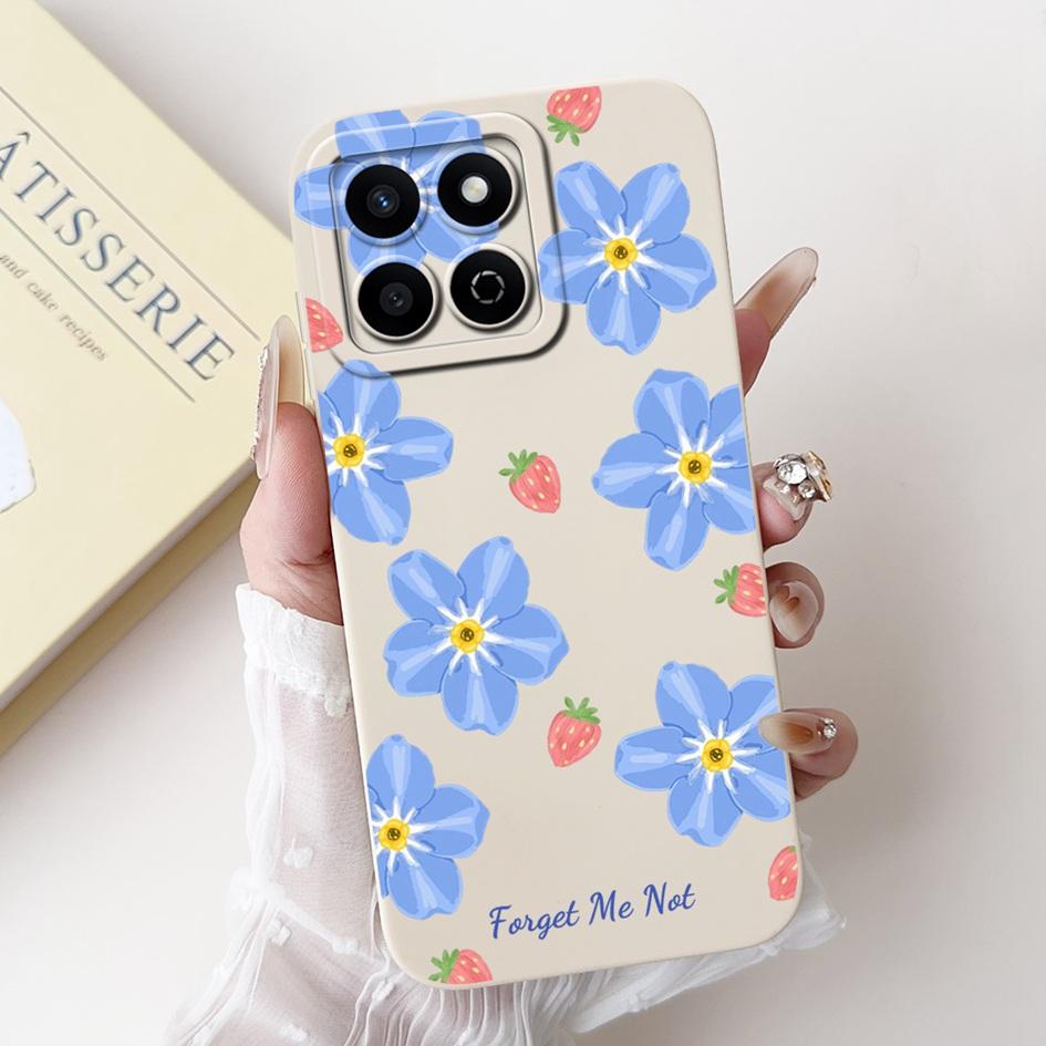 For Honor X7c 4G Case ALT-LX2 Shockproof Cover Sweet Girls Love Heart Soft Liquid Silicone Phone Cases For Honor 200 Smart Coque