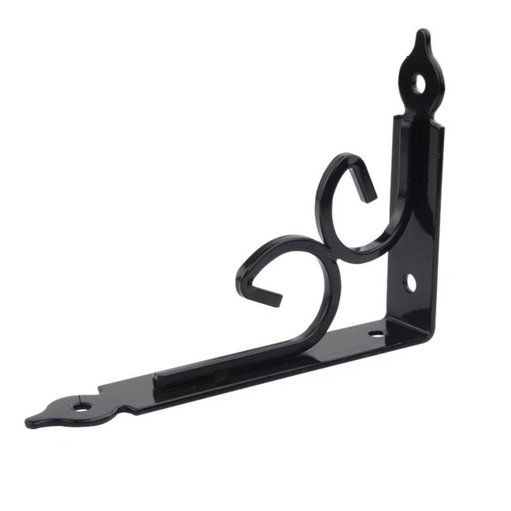 Thickened Metal Shelf Bracket Black White Triangle Bracket Support Shelf Corner Brace  Universal